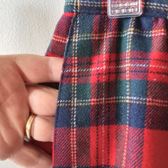 'Pendleton' Royal Stewart Tartan/Plaid Lined Wool skirt w pockets Size 14 NWOT - Picture 3 of 14